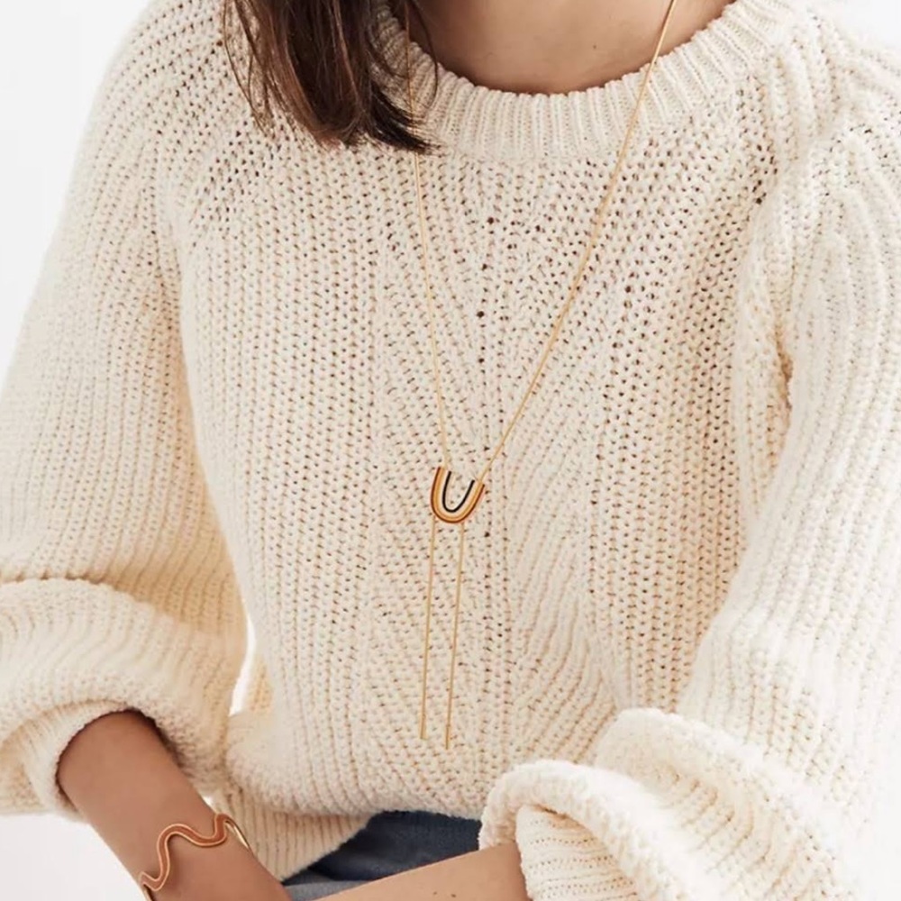 Madewell Balloon-Sleeve Pullover Sweater